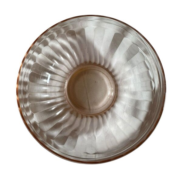 Hazel Atlas PINK Glass Mixing Bowl Vintage - Picture 3 of 6